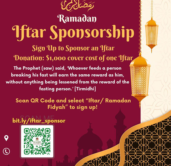 Ramadan Iftar Sponsorship 2024