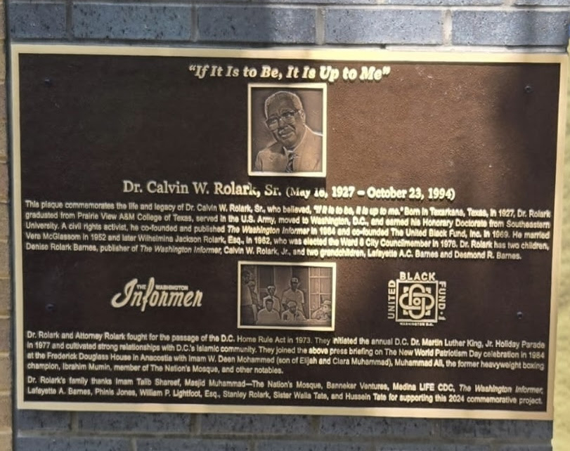 New Historic Plaque on The Clara